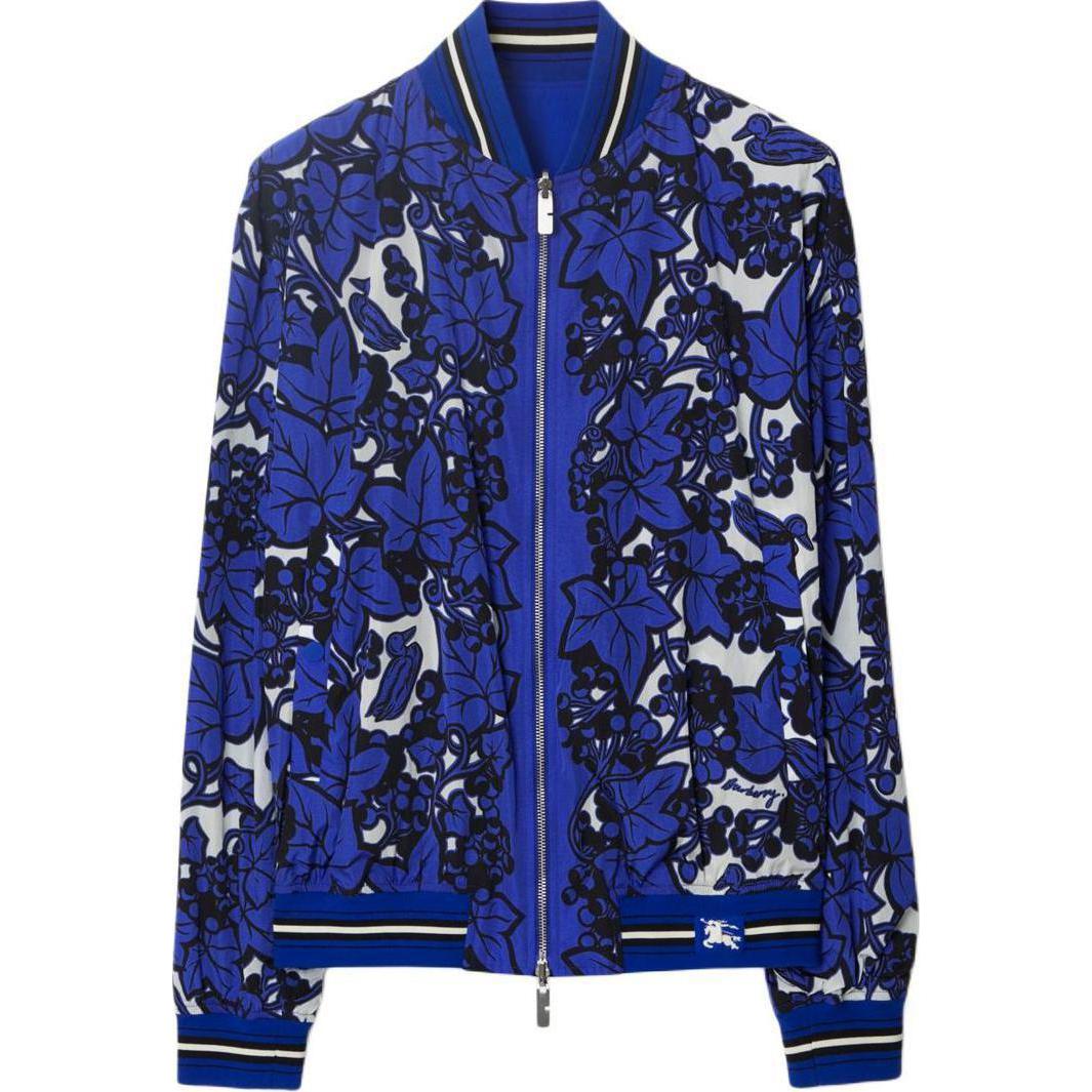 Order Burberry Reversible Floral Bomber Jacket in Knight Blue 80900091