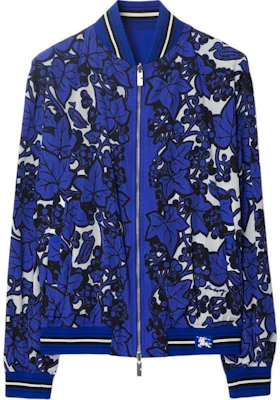 Burberry Reversible Floral Bomber Jacket in Knight Blue 80900091 Order Burberry Reversible Floral Bomber Jacket in Knight Blue 80900091