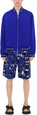 Burberry Reversible Floral Bomber Jacket in Knight Blue 80900091 1