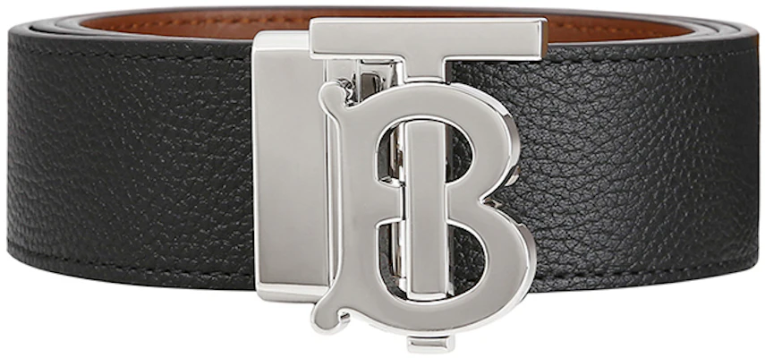 Burberry Sabuk Kulit Reversible Hitam/Coklat/Perak Lebar 3.5cm. 80432471 Order Burberry Sabuk Kulit Reversible Hitam/Coklat/Perak Lebar 3.5cm. 80432471