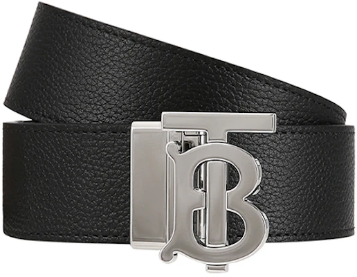 Burberry Sabuk Kulit Reversible Hitam/Coklat/Perak Lebar 3.5cm. 80432471 Shop Burberry Sabuk Kulit Reversible Hitam/Coklat/Perak Lebar 3.5cm. 80432471