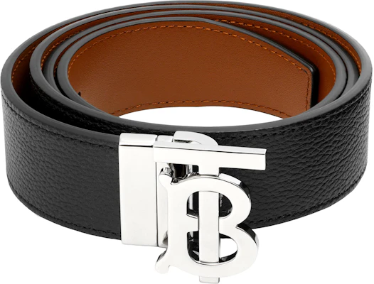 Burberry Sabuk Kulit Reversible Hitam/Coklat/Perak Lebar 3.5cm. 80432471 Purchase Burberry Sabuk Kulit Reversible Hitam/Coklat/Perak Lebar 3.5cm. 80432471