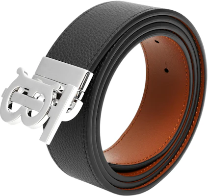 Burberry Sabuk Kulit Reversible Hitam/Coklat/Perak Lebar 3.5cm. 80432471 Sizing Burberry Sabuk Kulit Reversible Hitam/Coklat/Perak Lebar 3.5cm. 80432471