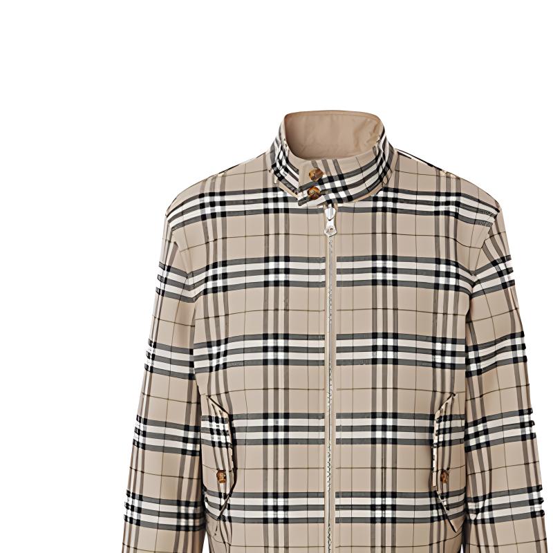 Burberry Reversible Logo Check Jacket in Soft Camel. 80413871 圖 6