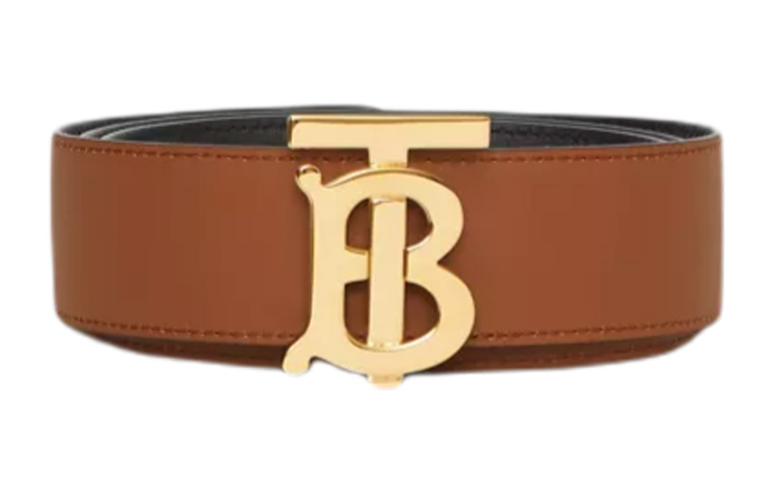 Burberry Reversible Monogram Buckle Belt Unisex Couple Style, 35cm Wide 80465381 圖 5