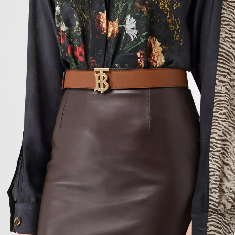 Burberry Reversible Monogram Buckle Belt Unisex Couple Style, 35cm Wide 80465381 圖 7