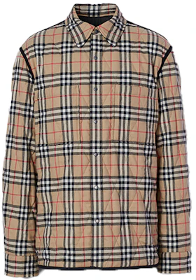 Burberry Reversible Quilted Plaid Cotton Jacket Winter Brown 80296491 Order Burberry Reversible Quilted Plaid Cotton Jacket Winter Brown 80296491