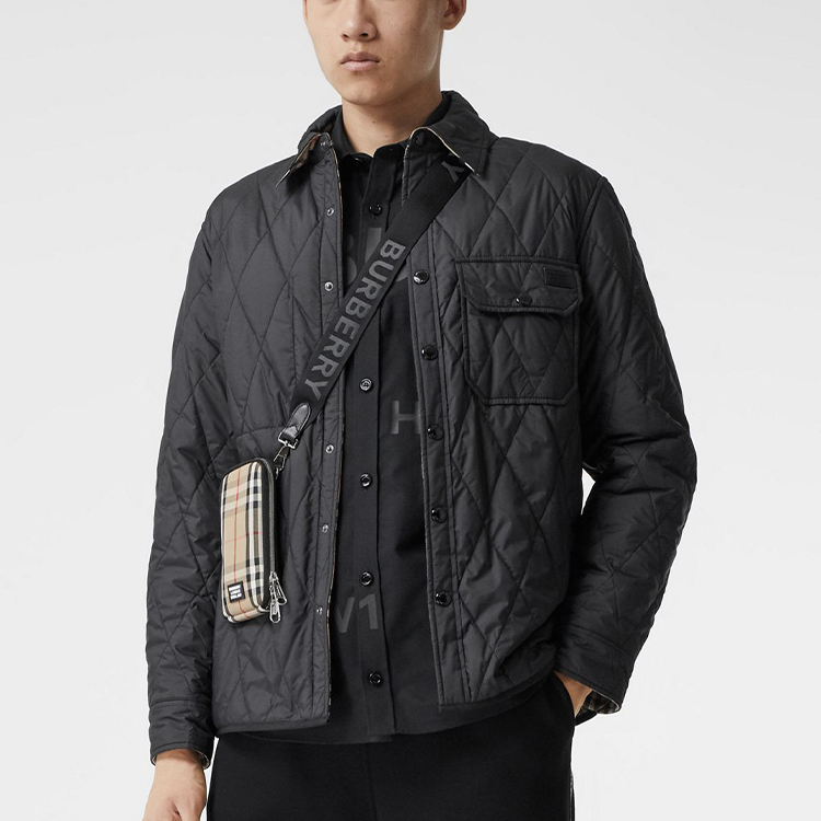 Burberry Reversible Quilted Plaid Cotton Jacket Winter Brown 80296491 圖 8