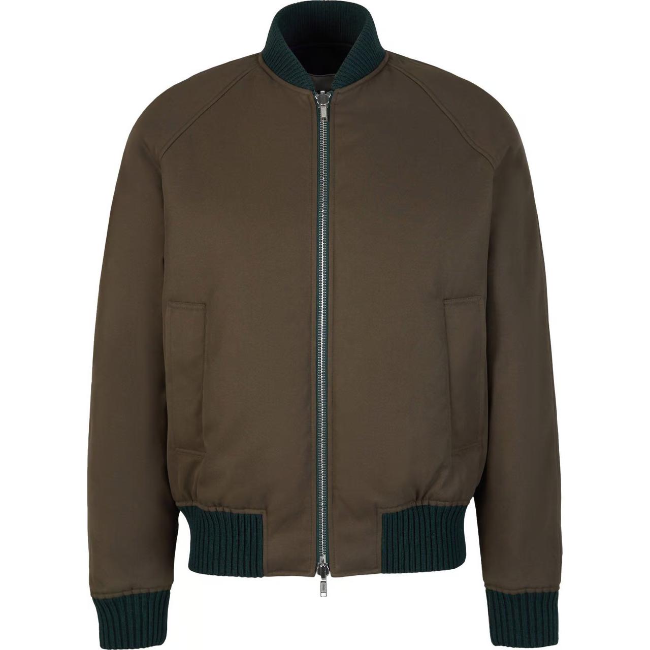 Burberry Reversible Stand Collar Zip-Up Jacket - Multi-Color 80788899