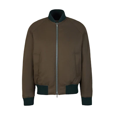 Burberry Reversible Stand Collar Zip-Up Jacket - Multi-Color 80788899