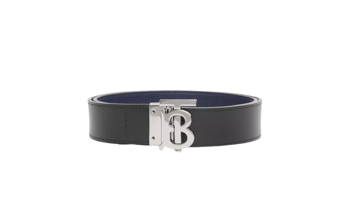 Burberry Reversible TB Logo Leather Belt Navy Blue/Black 35cm 80320461