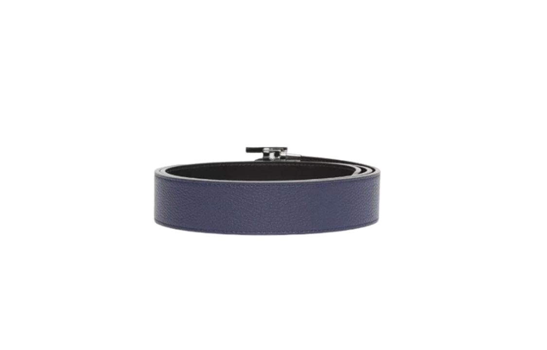 Lookbook Burberry Reversible TB Logo Leather Belt Navy Blue/Black 35cm 80320461