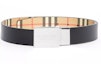 Lookbook Burberry Reversible Vintage Check Canvas Belt for Men Beige 3.5cm 80198171