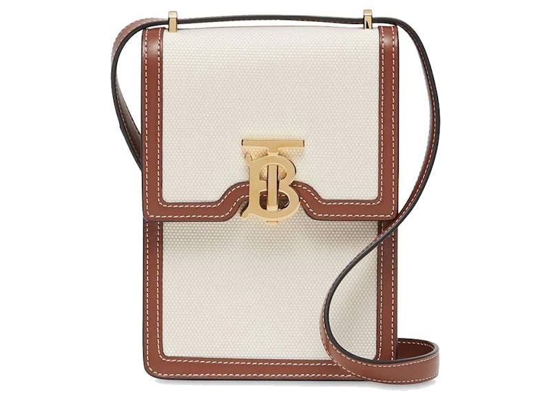 Burberry Robin Mini Bag White/Tan