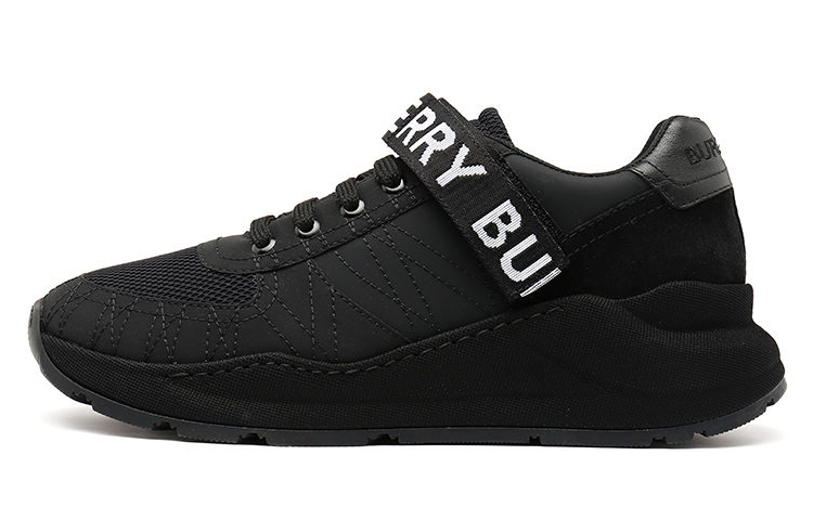 Burberry Ronnie Lace Up Black White Logo