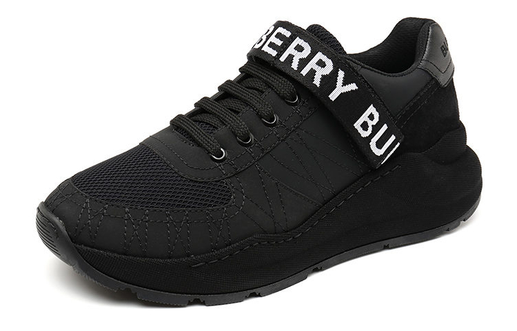 Burberry Ronnie Lace Up Black White Logo 圖 3