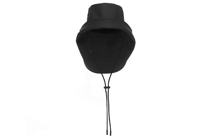 Order Burberry Rubber Coated Cotton Bucket Hat with Topstitch Detailing Black. 80404131