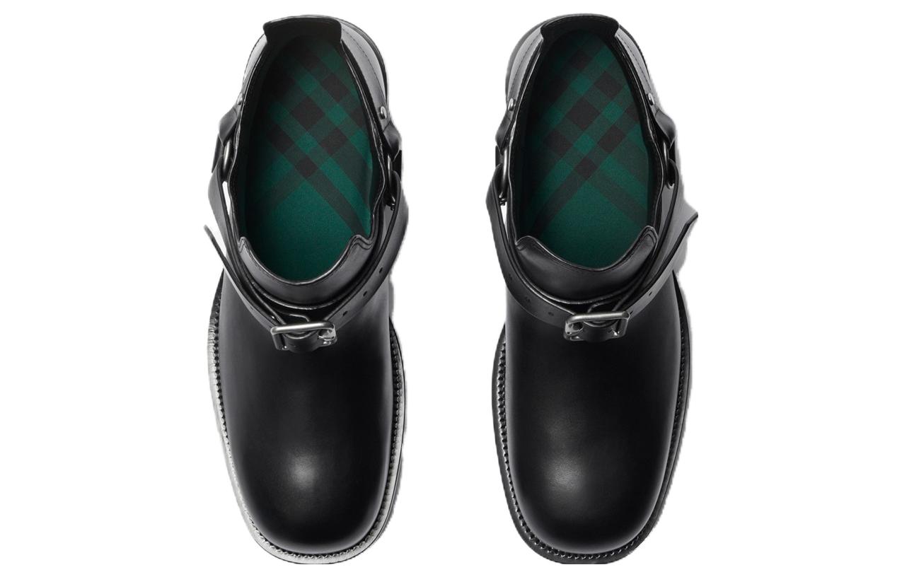 Burberry Saddle Boots 'Black Leather' 圖 2