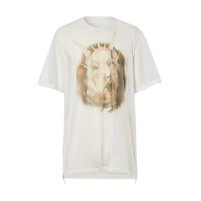 Burberry Sea Maiden Print Sheer Jersey Short Sleeve T-Shirt White Tee 45676401
