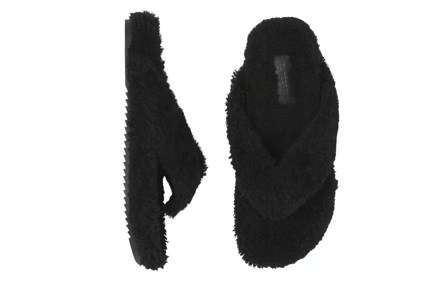 Lookbook 버버리 시어링 슬라이드 (블랙) 80506771