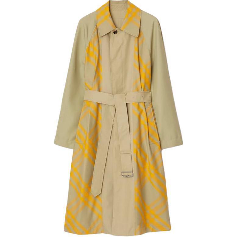 Burberry Short Reversible Bradford Trench Coat Khaki  Long Sleeve Coat 80787221