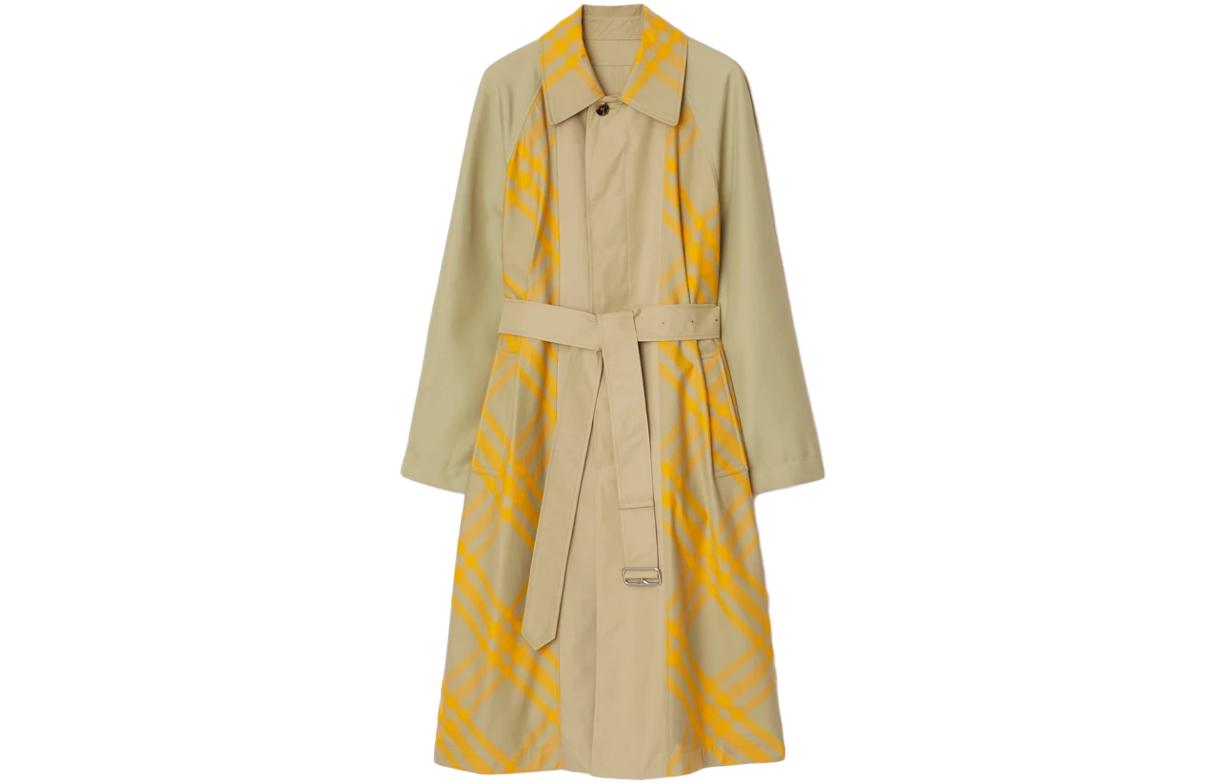 Burberry Short Reversible Bradford Trench Coat Khaki  Long Sleeve Coat 80787221 圖 2
