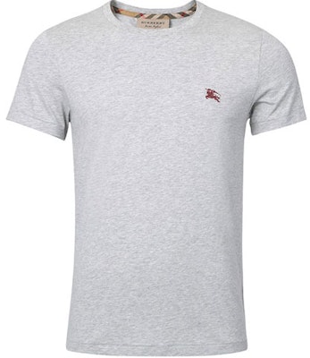 Burberry 刺繡短袖圓領T恤 灰色 80038301 Order Burberry 刺繡短袖圓領T恤 灰色 80038301