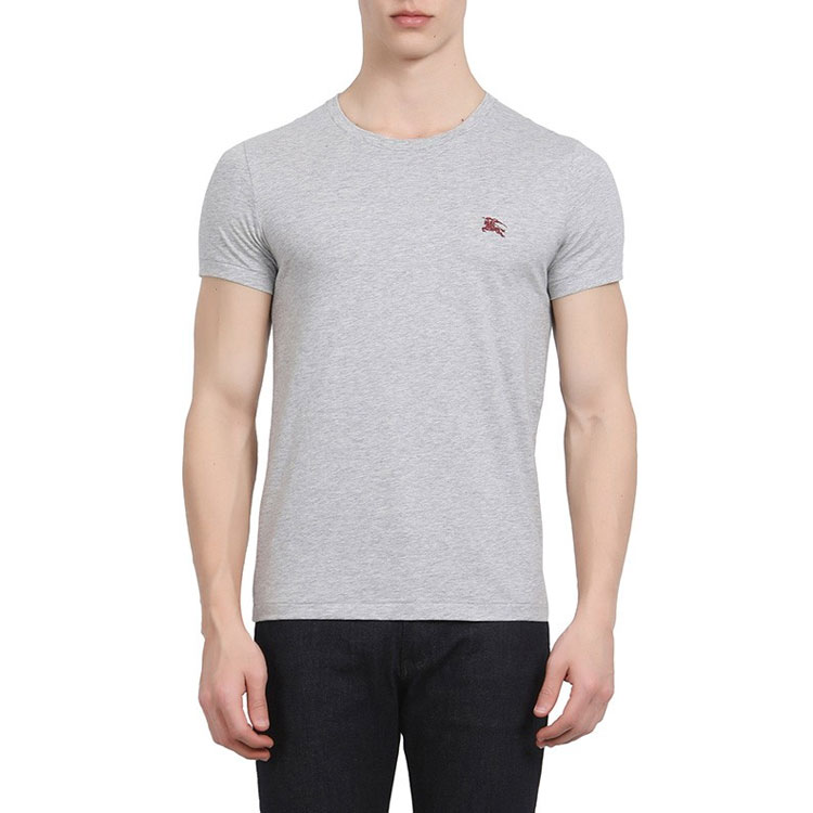 Purchase Burberry 刺繡短袖圓領T恤 灰色 80038301