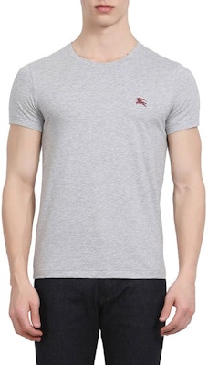 Burberry 刺繡短袖圓領T恤 灰色 80038301 Purchase Burberry 刺繡短袖圓領T恤 灰色 80038301