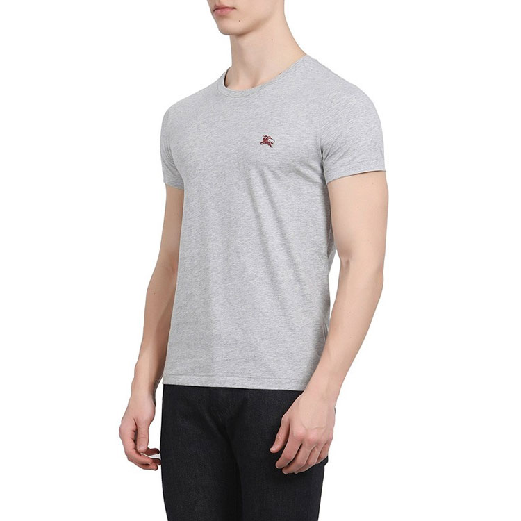 Sizing Burberry 刺繡短袖圓領T恤 灰色 80038301