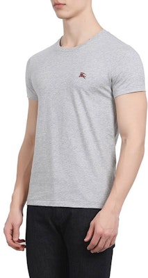 Burberry 刺繡短袖圓領T恤 灰色 80038301 Sizing Burberry 刺繡短袖圓領T恤 灰色 80038301