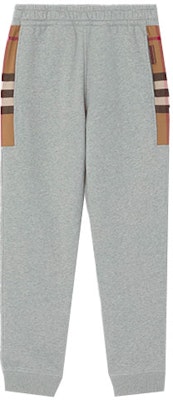 Burberry Seluar Jogger Kapas Panel Side Check Kelabu 80450151 Order Burberry Seluar Jogger Kapas Panel Side Check Kelabu 80450151