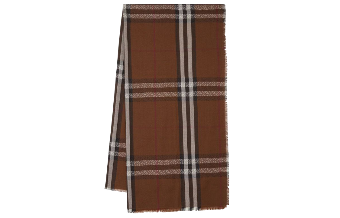 Buy Burberry Silk Wool Scarf Unisex - Warm, Stylish, and Comfortable. 80595361
