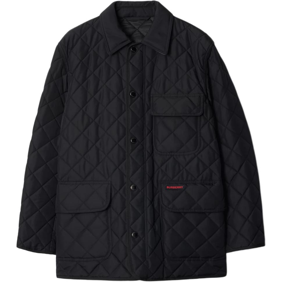 Order 博柏利男士黑色单排扣长袖翻领夹克 80841931