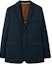 Buy Burberry Single-Breasted Navy Blue Blazer 80655531