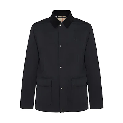 Burberry Single-Breasted Solid Color Long-Sleeve Jacket - Black 80969131
