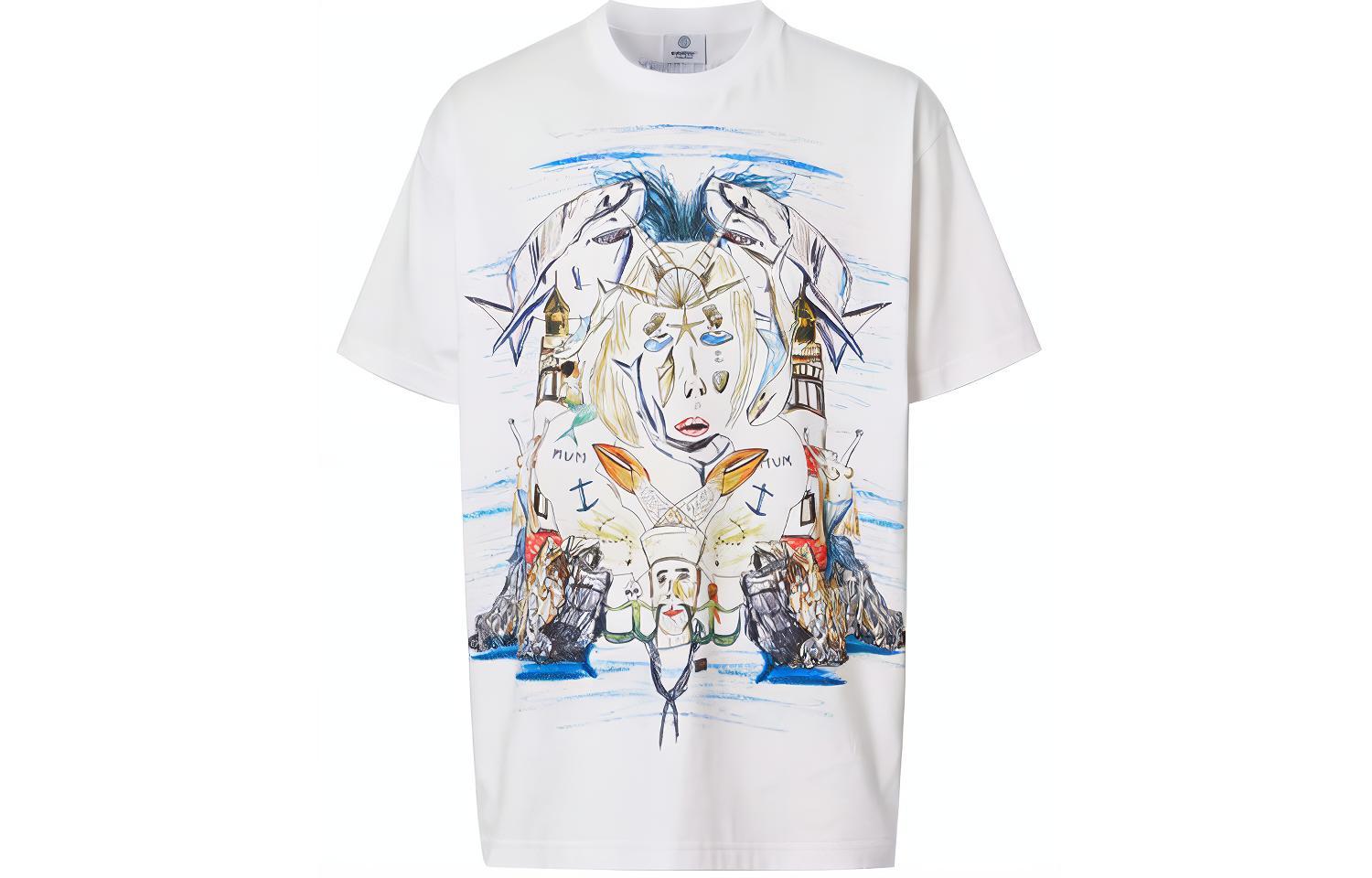 Burberry Sketch Print Crewneck Short Sleeve Tee White () 80406811 圖 2