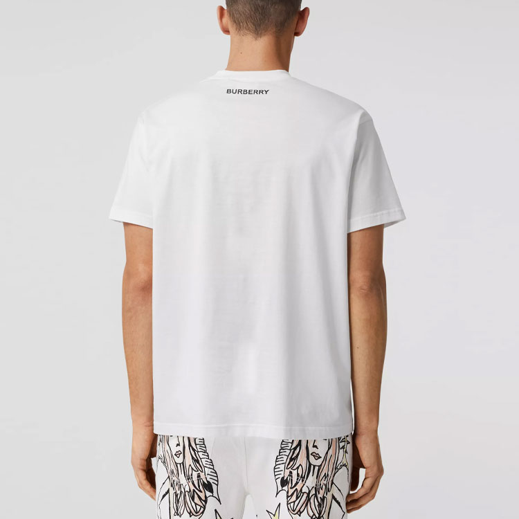 Burberry Sketch Print Crewneck Short Sleeve Tee White () 80406811 圖 5