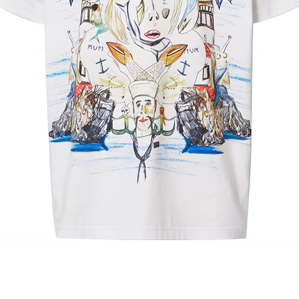 Burberry Sketch Print Crewneck Short Sleeve Tee White () 80406811 圖 7