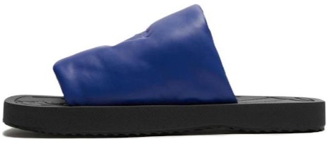 Burberry Slab Leather Slides 'Blue Open-Toe Comfort' 80837791 Burberry Slab Leather Slides 'Blue Open-Toe Comfort' 80837791