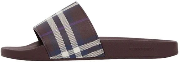 Burberry Slide 'Checkerboard Print Deep Chestnut' 80552461 Burberry Slide 'Checkerboard Print Deep Chestnut' 80552461