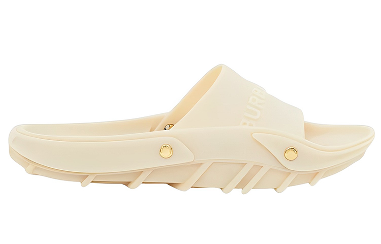 Order Burberry Selipar 'Logo Fesyen Beige' 80568041