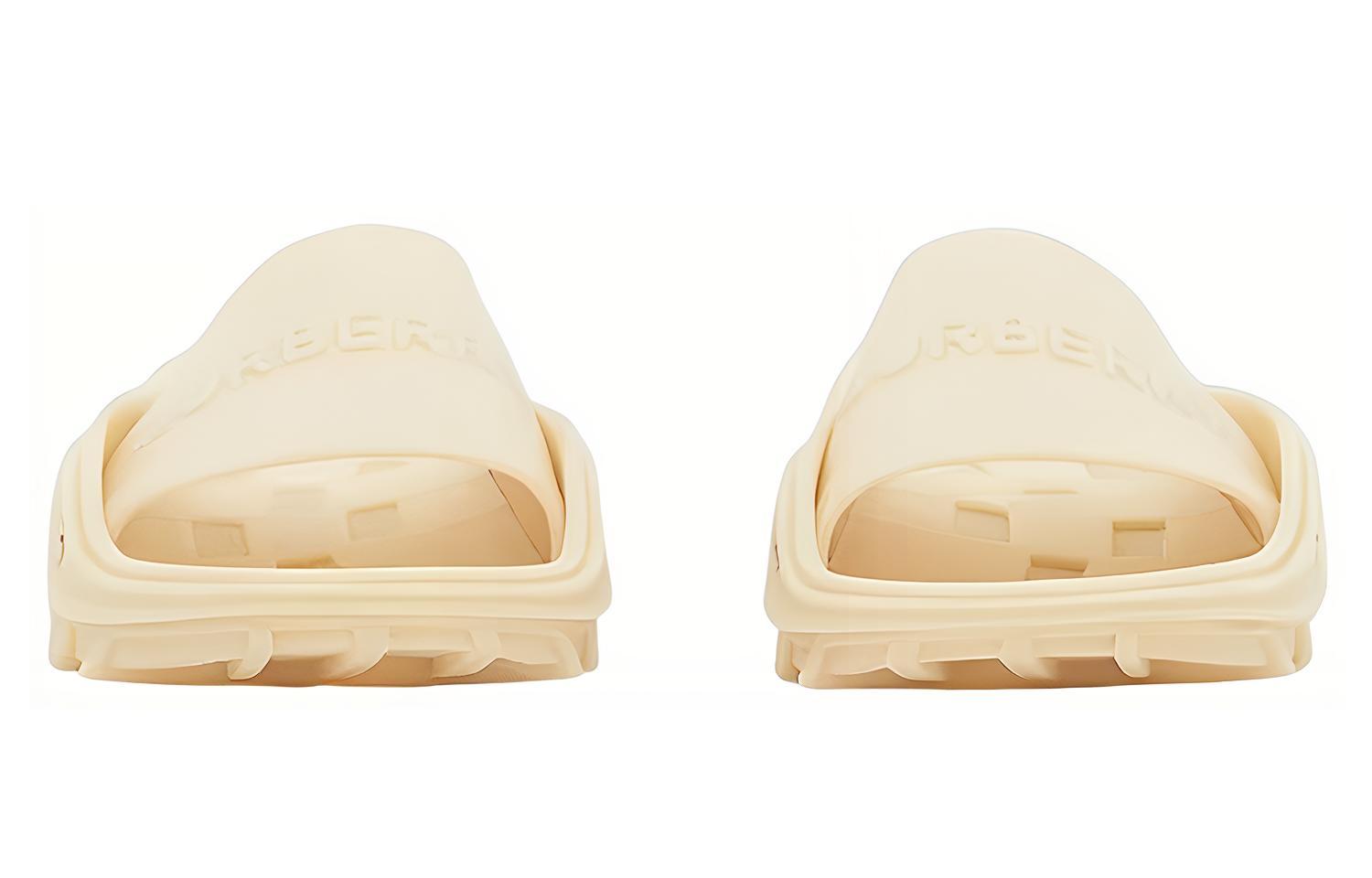 Lookbook Burberry Selipar 'Logo Fesyen Beige' 80568041