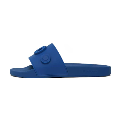 Burberry Slides 'Deep Sapphire Logo Pattern'