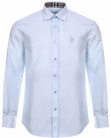 Burberry Slim-Fit Monogram Motif Vintage Check Shirt Light Blue 80245151 Burberry Slim-Fit Monogram Motif Vintage Check Shirt Light Blue 80245151