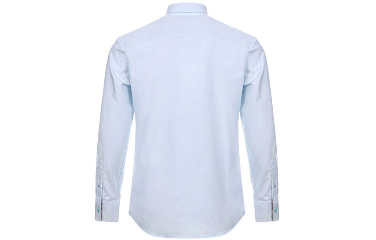 Lookbook Camisa Ajustada Burberry Monogram Motif Cuadros Vintage Azul Claro 80245151