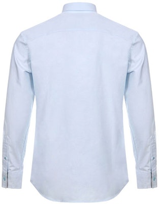 Camisa Ajustada Burberry Monogram Motif Cuadros Vintage Azul Claro 80245151 Lookbook Camisa Ajustada Burberry Monogram Motif Cuadros Vintage Azul Claro 80245151