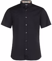 Burberry Slim-Fit Short-Sleeve Shirt Black 80323101 Burberry Slim-Fit Short-Sleeve Shirt Black 80323101