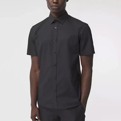 Burberry Slim-Fit Short-Sleeve Shirt Black 80323101 Purchase Burberry Slim-Fit Short-Sleeve Shirt Black 80323101
