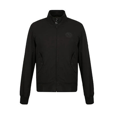 Burberry Slim Fit Black Zip-Up Jacket with Logo 80011071